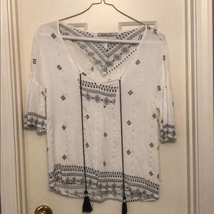 Chloe K Tops - White and black top Chloe K Tops - White and black top